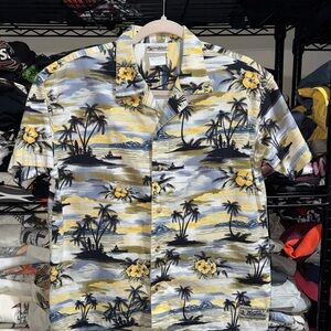 Vintage 90s Disney Kids Mickey Surfboards Hawaii Button Up Shirt Size Xl